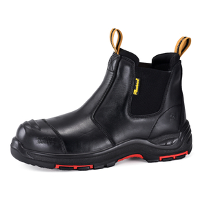 Sepatu Bot Kerja Slip-On Chelsea Hitam dengan Pelindung Ujung Kaki & Kevlar Komposit | M-8025NBK