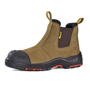 Sepatu Safety Slip-On Chelsea Premium dengan Pelindung Ujung Kaki & Kevlar Komposit | M-8025NB
